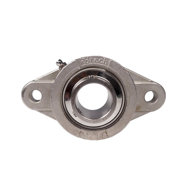 Bailey Stainless Steel 2-Bolt Flange Bearings: 1 1/4 in. I.D., Set Screw Collar 152425
